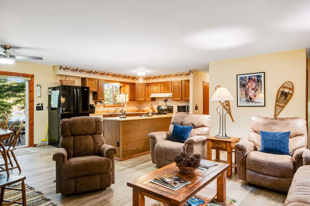 Charming riverfront home with a fireplace, dock, washer/dryer  - close to town