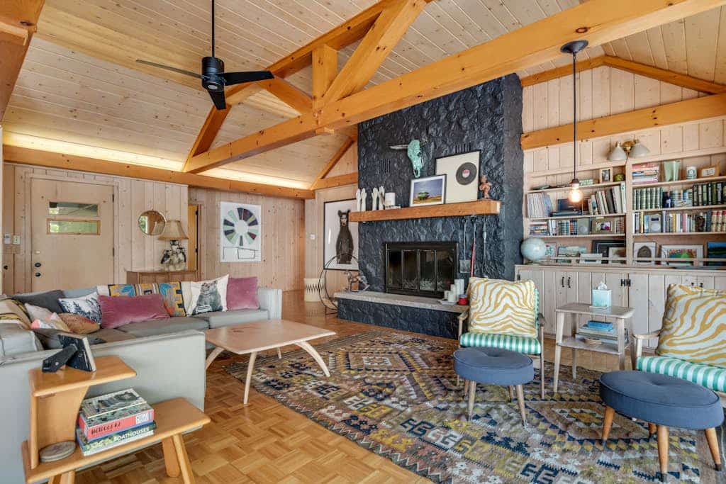 Dog-friendly lakefront home with lake views, sauna, dock, firepit - near skiing