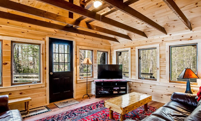 Charming lakefront home with a private dock, gazebo, and W/D