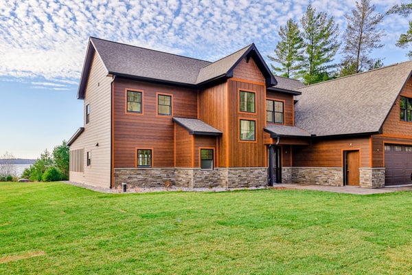 Two dog-friendly lakefront homes with docks, kayaks, rowboat, firepits & beach