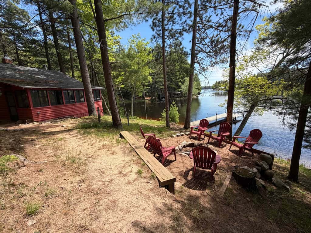 Little Red Lakeside Cabin