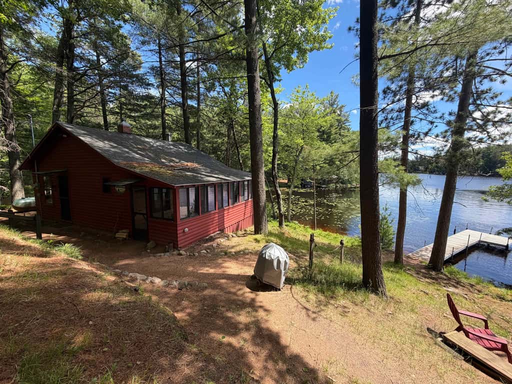 Little Red Lakeside Cabin