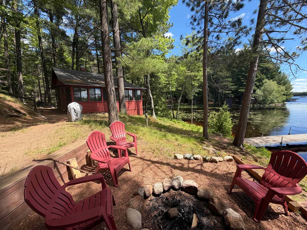 Little Red Lakeside Cabin