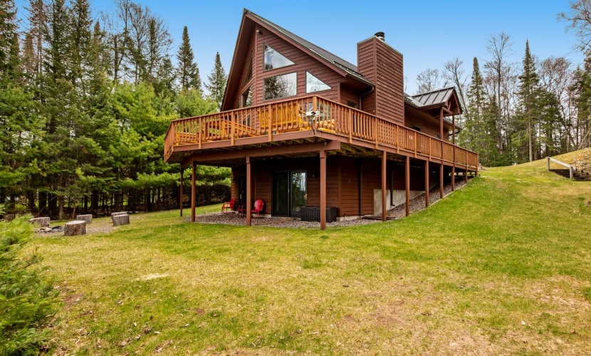 Lakefront home with firepit, large deck, & amazing views