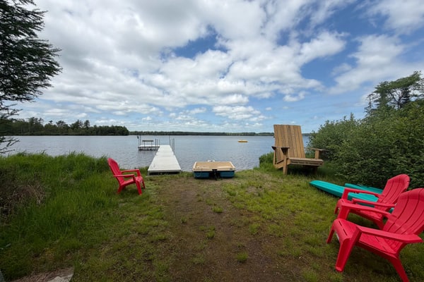 Lakefront home with firepit, large deck, & amazing views
