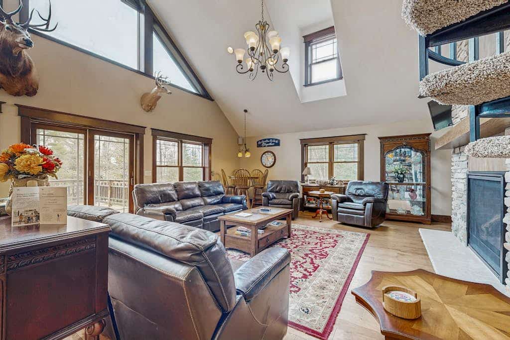 Large, waterfront home w/ a full kitchen, dock, canoes, & outdoor firepit