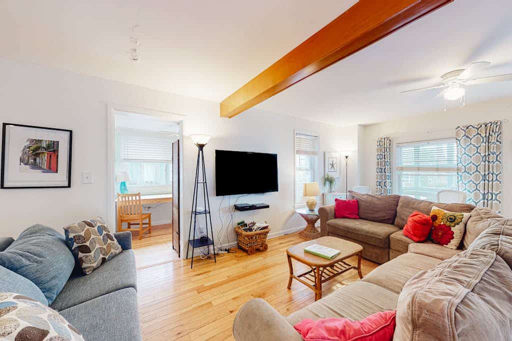 Rehoboth Beach dog-friendly home w/ ocean view, central AC, & fast WiFi