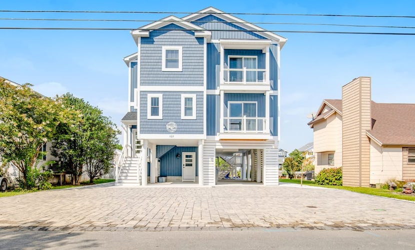 Town of South Bethany canal-front home with dock & decks - two blocks to beach