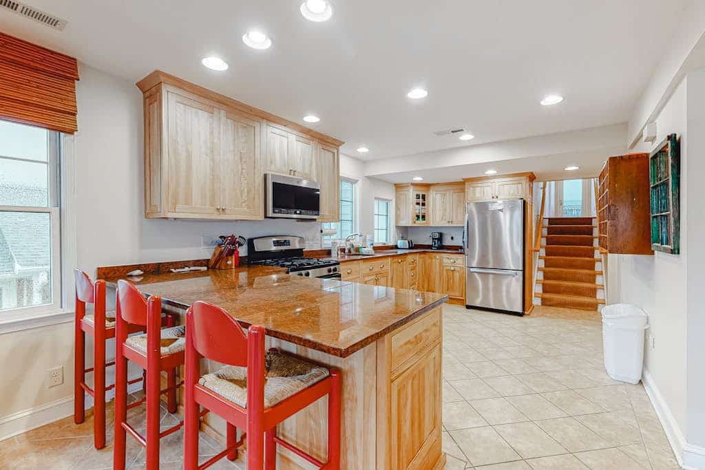 Town of Bethany beach house with expansive rooftop deck & several kitchens
