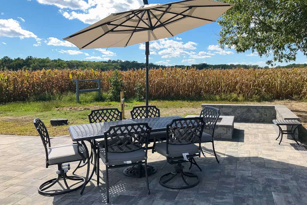 Fully renovated ranch home with large patio and firepit