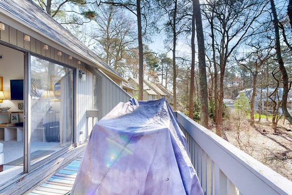 Sea Colony home with loft, sauna, pool, tennis court, hot tub, & balcony