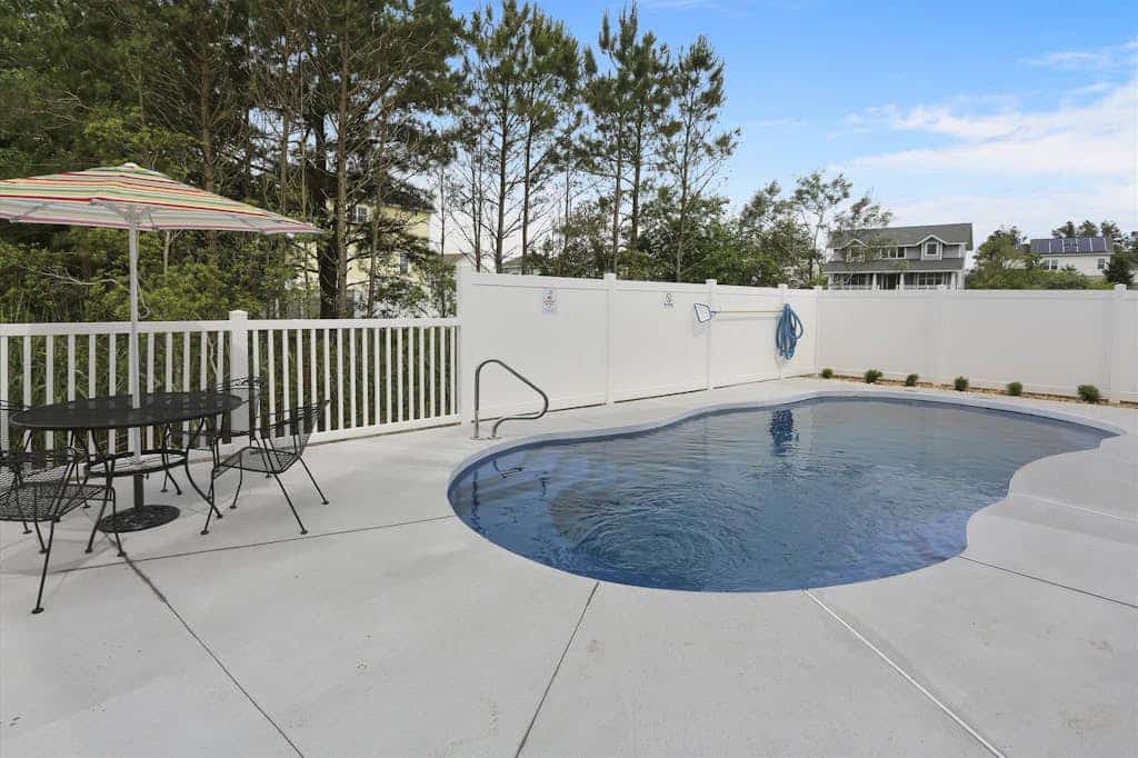 The Sanctuary home near the beach with private pool, pond views, grill, porch