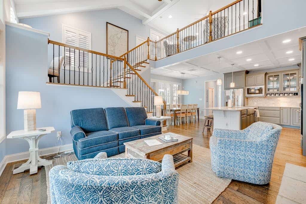 Bayside Resort home with outdoor kitchen & dining, loft, gas fireplace