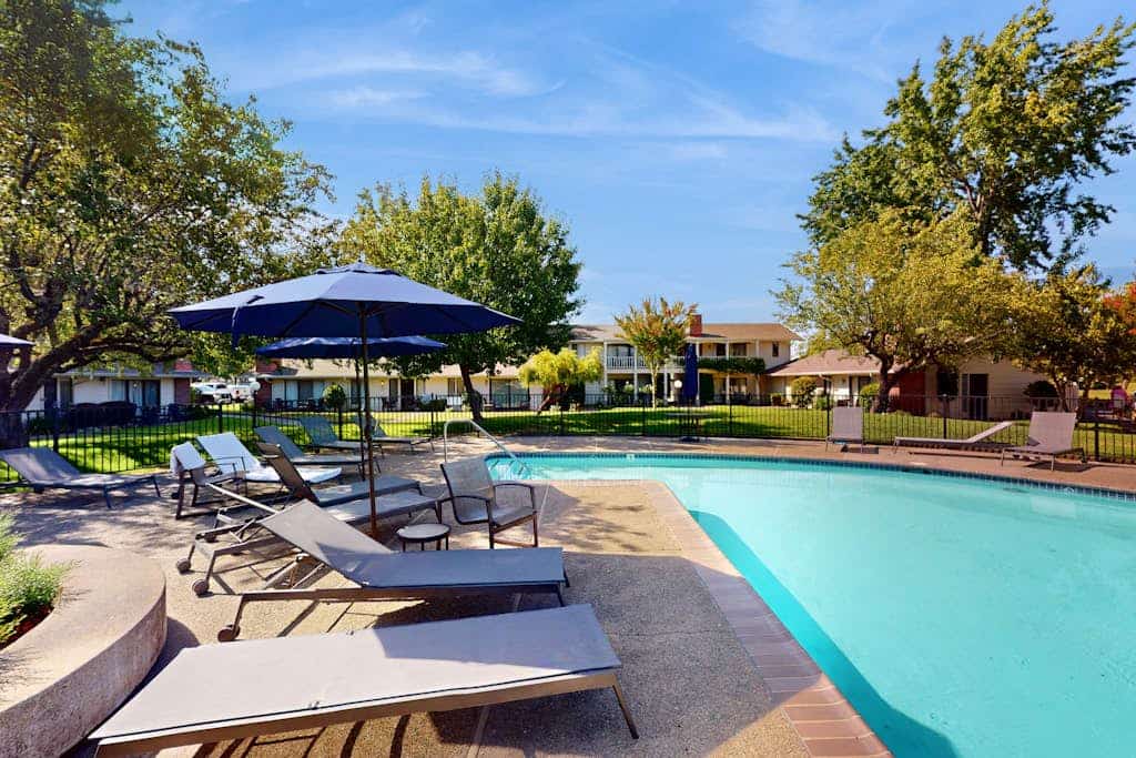 Wake to sunlight moving across the fairway from your California king — the dawn round tees off just beyond your patio. This single-level studio on the Silverado Trail puts Napa's wineries, hiking, and tasting rooms minutes from your door, with The Grill and the Mansion Lounge on the resort grounds for evenings. Community pool steps away, EV charging on-site. Golf views, wine country, zero stairs.