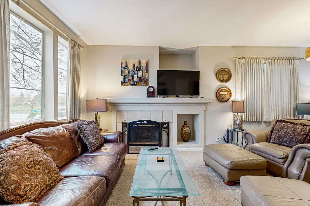 Uncork your wine country escape in this dog-friendly retreat where your pup can roam the fenced backyard while you fire up the gas grill. Three bedrooms sleep six comfortably in this north Santa Rosa home. Just 1 mile from seven tasting rooms including Croix Estate, with Russian River Valley's renowned Pinot producers 15 minutes west. Your private patio becomes the perfect spot for comparing tasting notes as the sun sets over wine country.