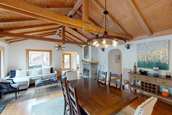 Slip into your private heated pool as the sun filters through ancient oaks on this secluded 5-acre estate. Your resort-style retreat features a spa, bocce court, and sprawling patio with grand outdoor fireplace — room for 5 in three bedrooms. Just 1.1 miles from Jack London State Historic Park and Glen Ellen Star's wood-fired kitchen. The heart of Sonoma Valley wine country surrounds you, yet total privacy awaits behind your gate.
