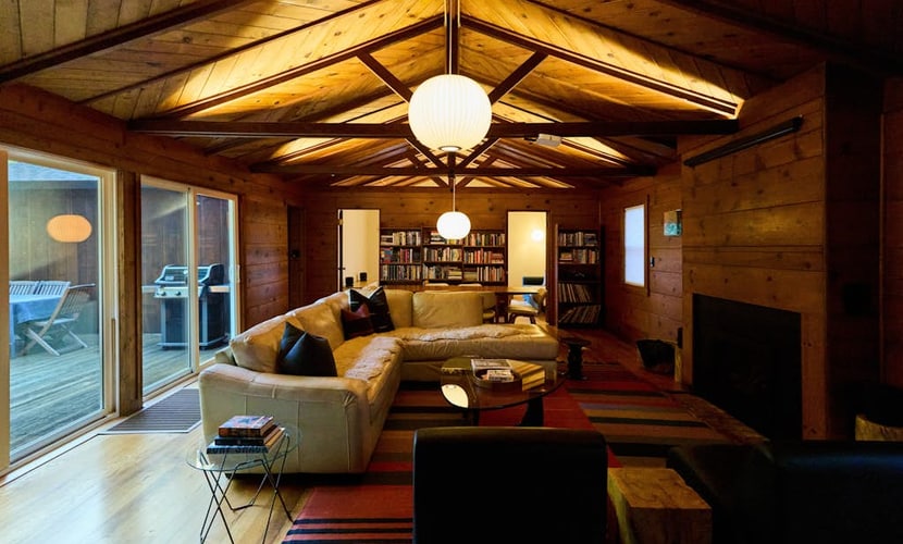 Step through sliding glass doors onto your private deck surrounded by towering redwoods. This stylish 3-bedroom retreat sleeps 6 in mid-century elegance. Just half a mile to Sunset Beach and the Russian River. Downtown Forestville's tasting rooms and Burke's Canoe Trips are minutes away. End your wine country days grilling under the stars while the redwoods whisper overhead — this is why you came to Sonoma County.