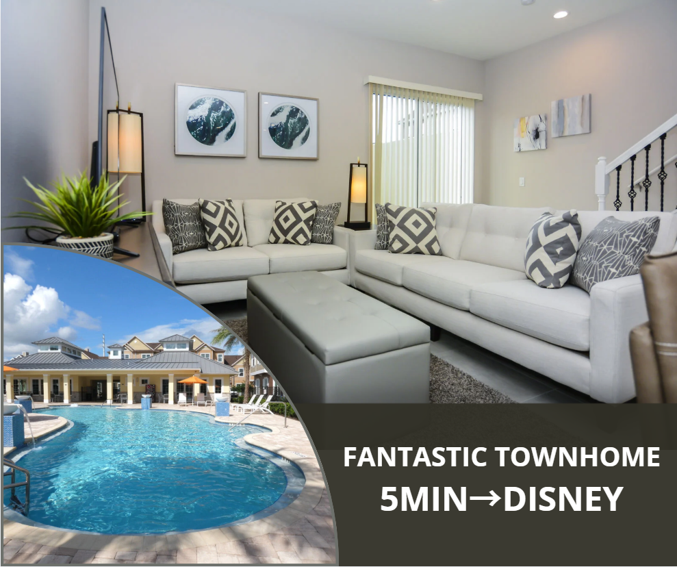 Lovely Townhome 5min→Disneyworld