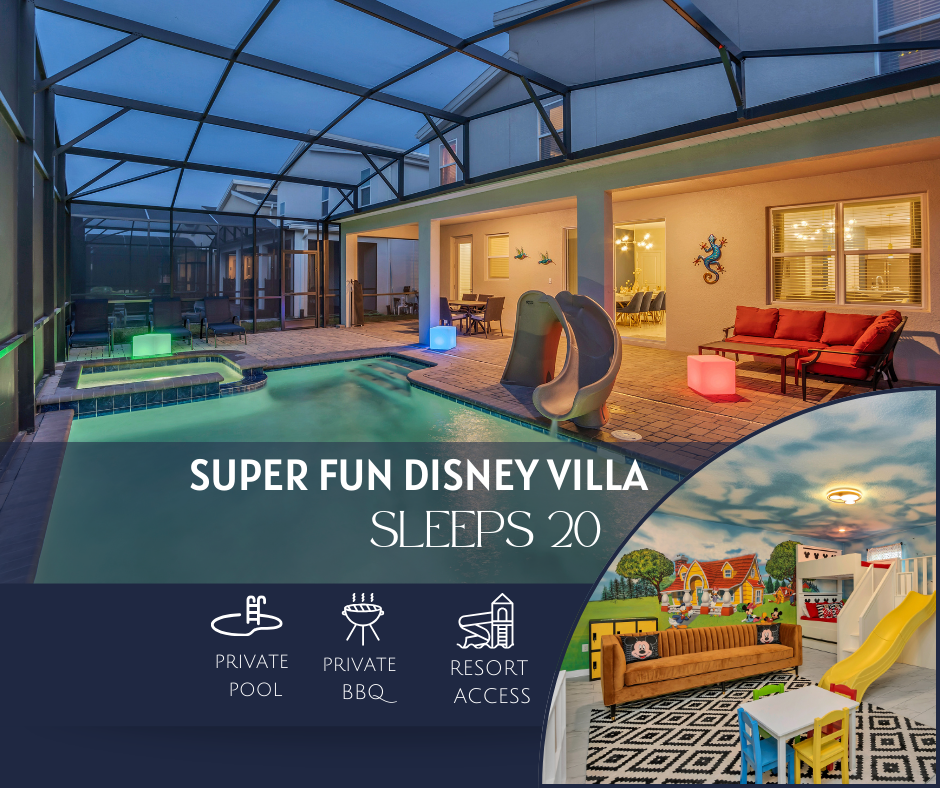 Super Fun Mickey Mouse Villa |15min to Disneyworld