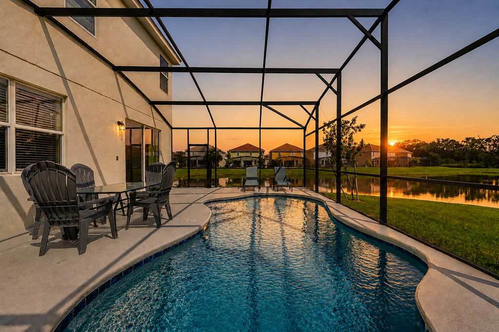 Spacious 10BR resort home with private pool, game room, and room for 25.