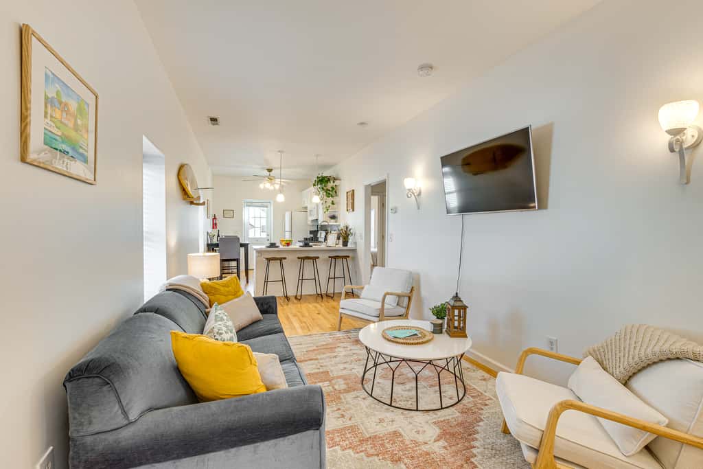 Walk to Beach: Keansburg Home w/ Patio & Fire Pit!