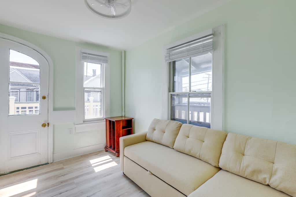 2 Blocks to Beach: Sunny Ocean Grove Apartment
