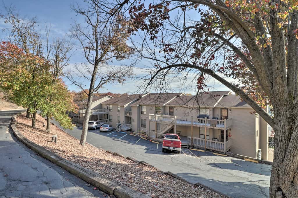Pool + Fishing Docks: Couple's Lake Ozark Condo