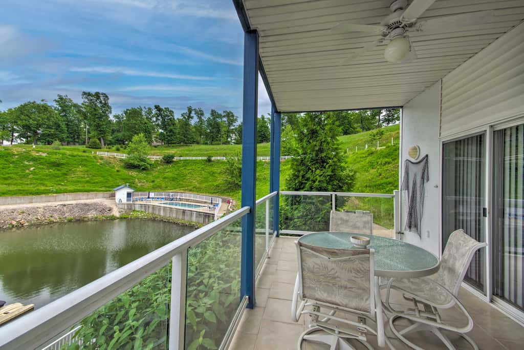 Boat Slip & Pool! Waterfront Lake Ozark Escape