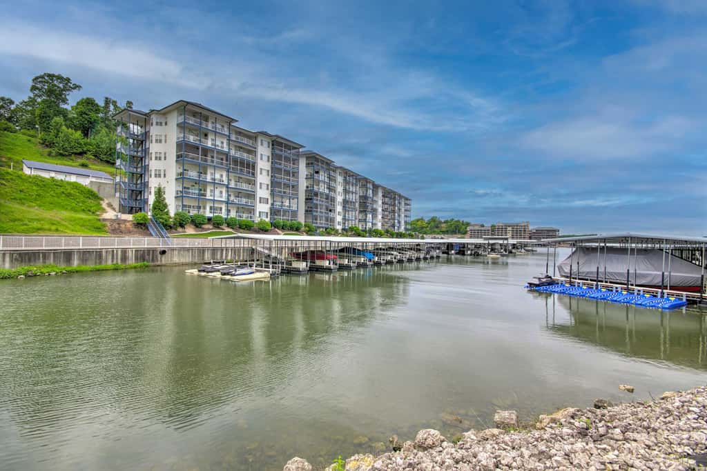 Boat Slip & Pool! Waterfront Lake Ozark Escape
