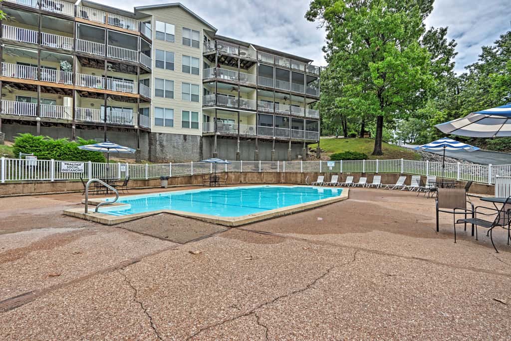Relax Poolside! Lakefront Osage Beach Retreat