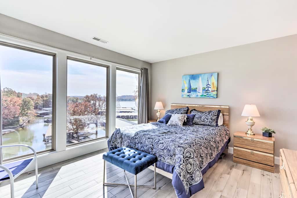 Fireplace & Water Views: Lake Ozark Condo!