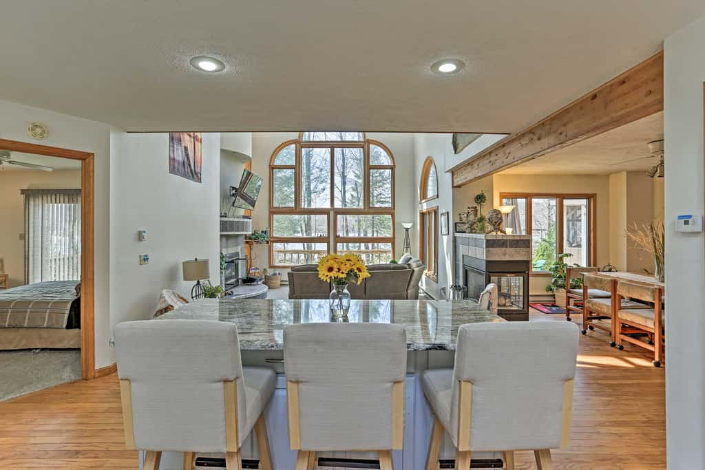 Pocono Lake Paradise w/ Private Beach & Dock!