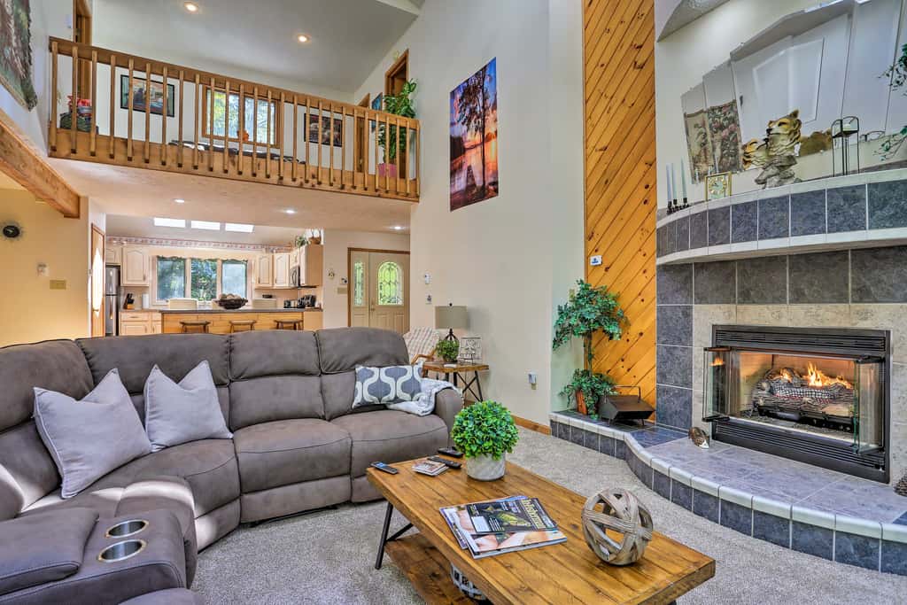 Pocono Lake Paradise w/ Private Beach & Dock!