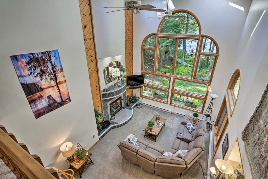 Pocono Lake Paradise w/ Private Beach & Dock!
