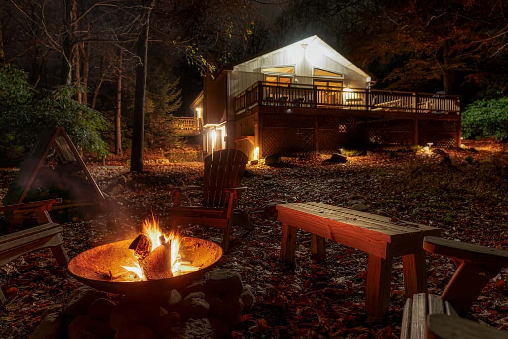 Lake Harmony Estates Home | Fire Pit | Game Room