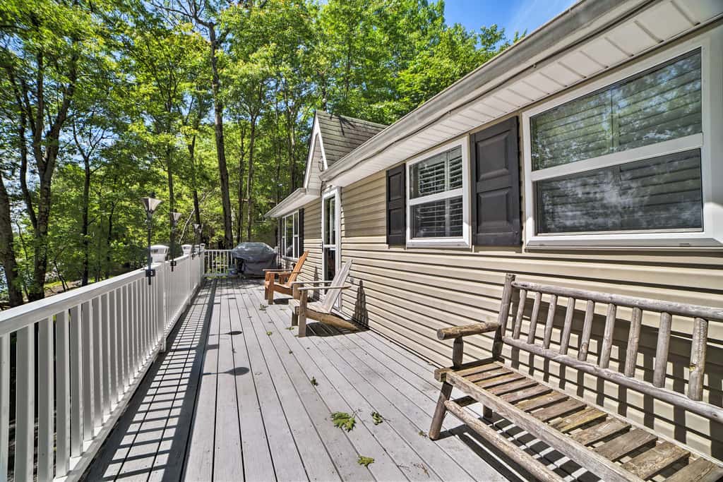 Waterfront Pocono Lake Home w/ Private Dock!