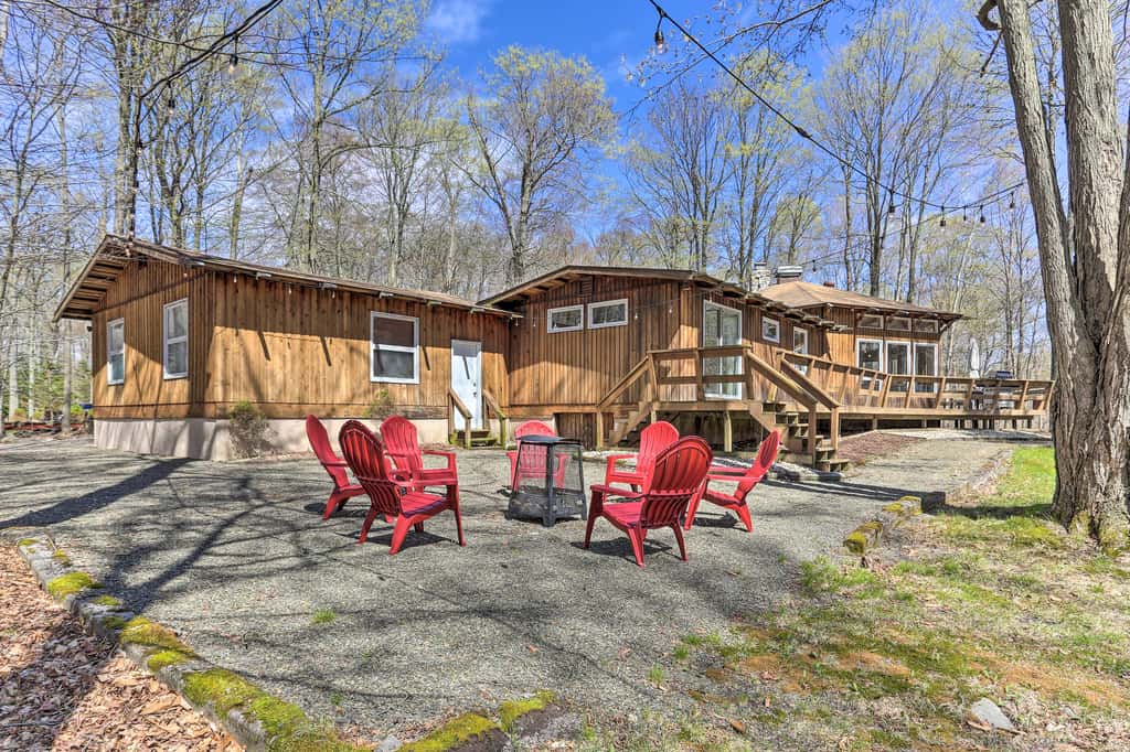 Walk to Big Bass Lake: Family Home w/ Deck!