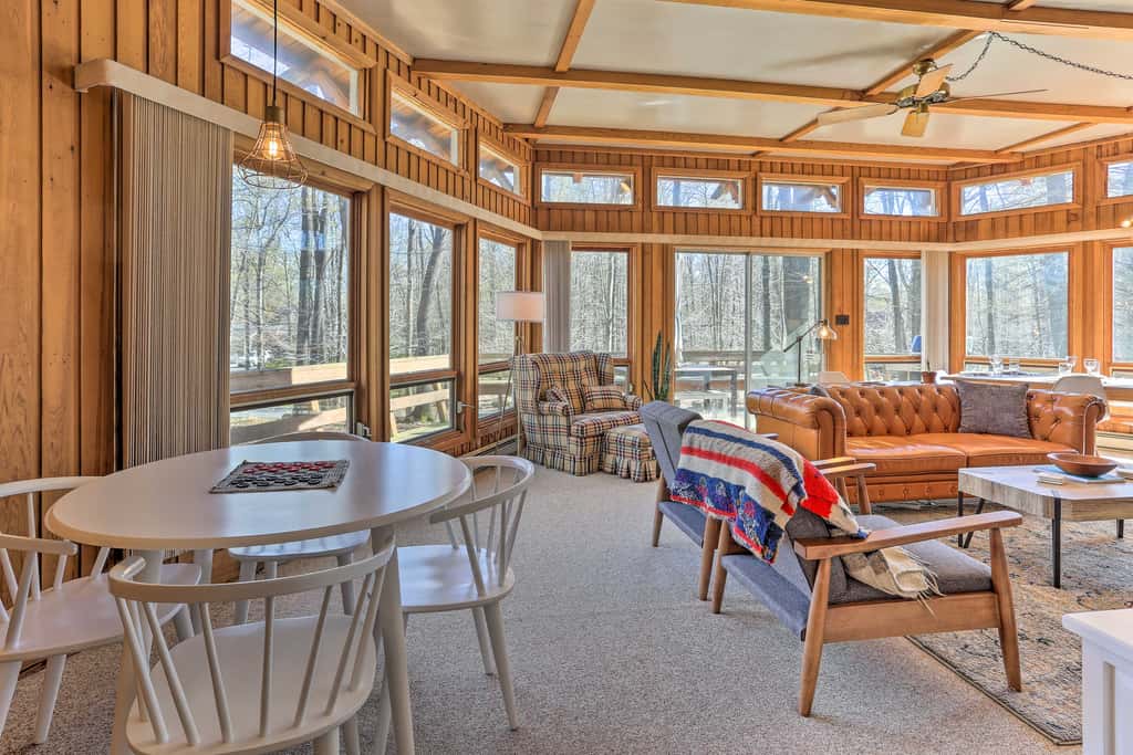 Walk to Big Bass Lake: Family Home w/ Deck!