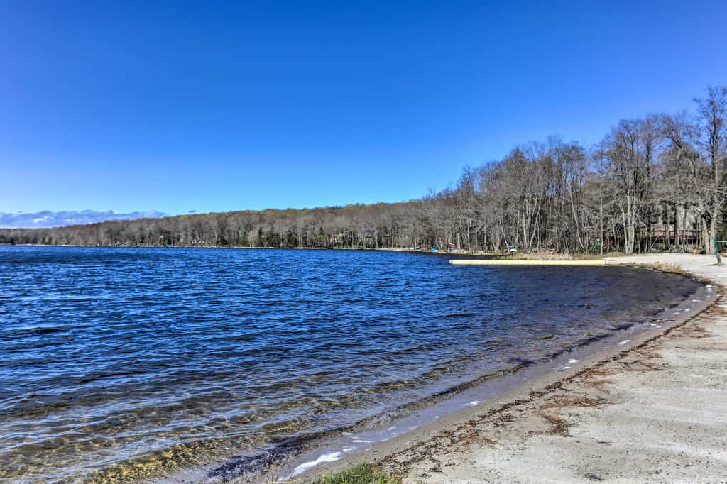 Walk to Big Bass Lake: Family Home w/ Deck!