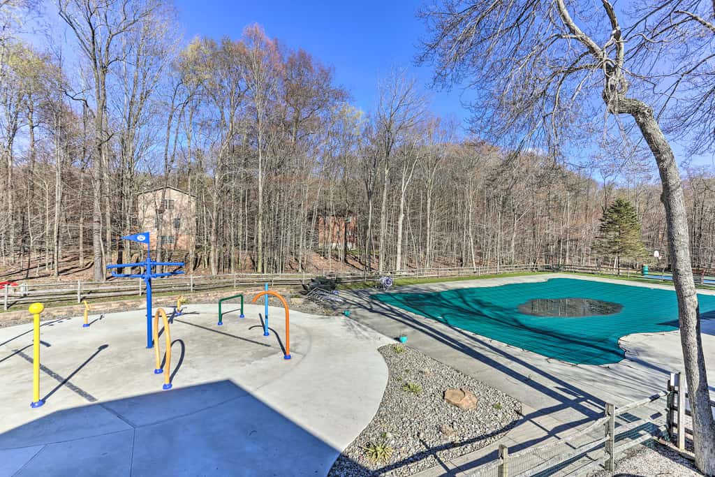 Walk to Big Bass Lake: Family Home w/ Deck!