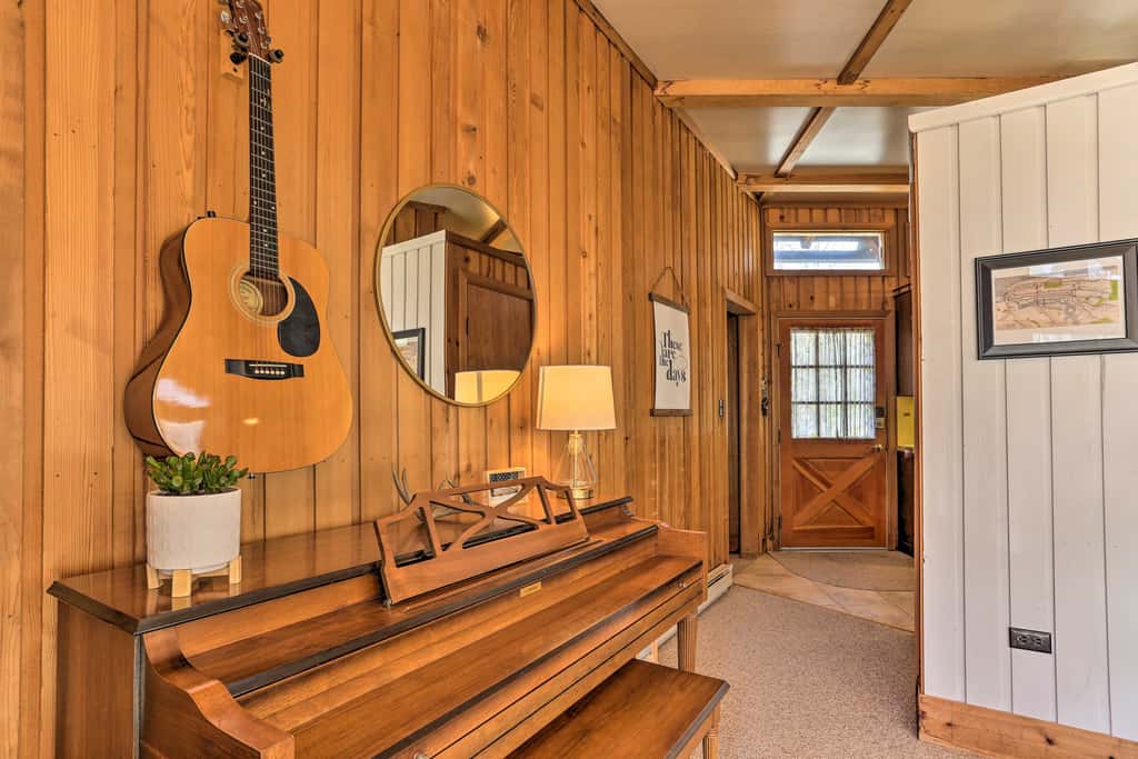 Walk to Big Bass Lake: Family Home w/ Deck!