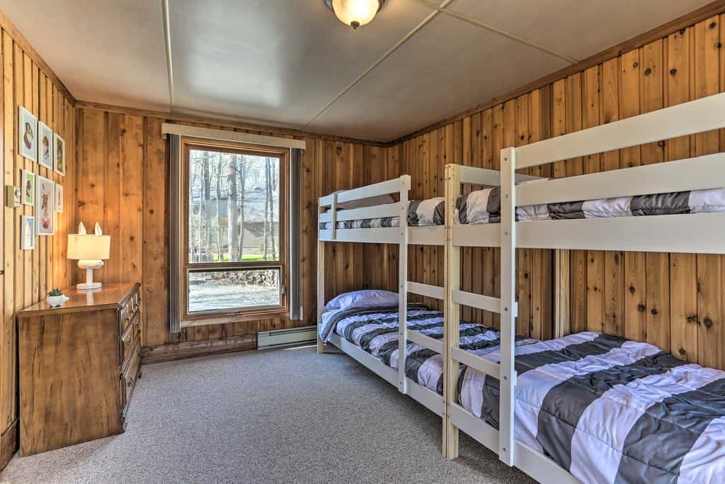 Walk to Big Bass Lake: Family Home w/ Deck!