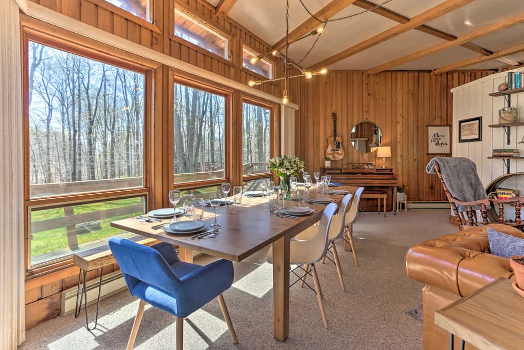 Walk to Big Bass Lake: Family Home w/ Deck!