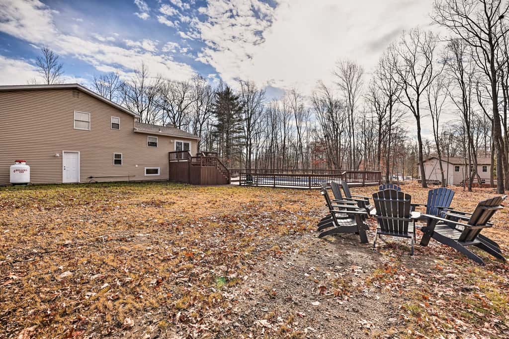 Modern East Stroudsburg Home w/ Pool + Fire Pit