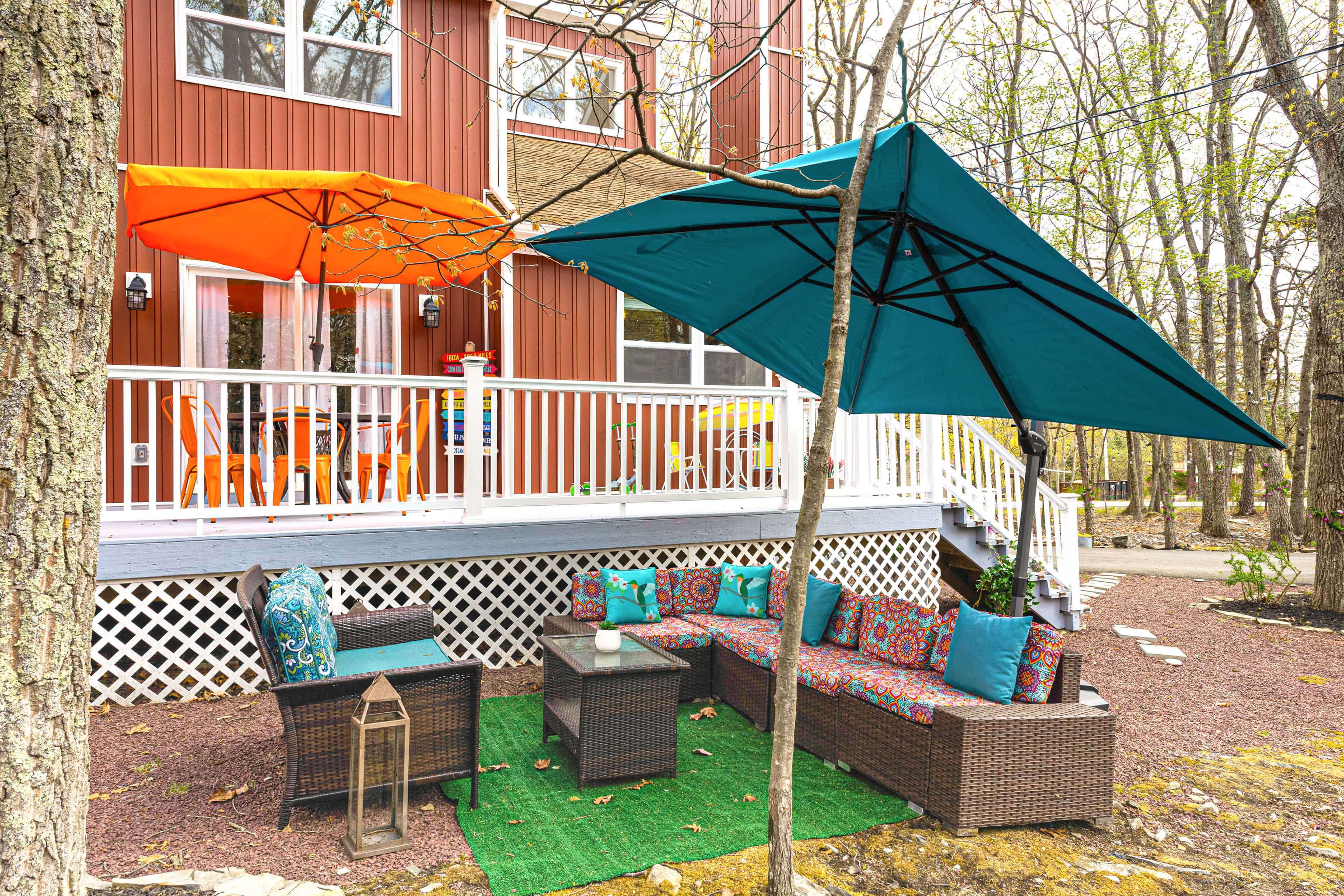 Deck, Fire Pit & Pool Access at Poconos Retreat!