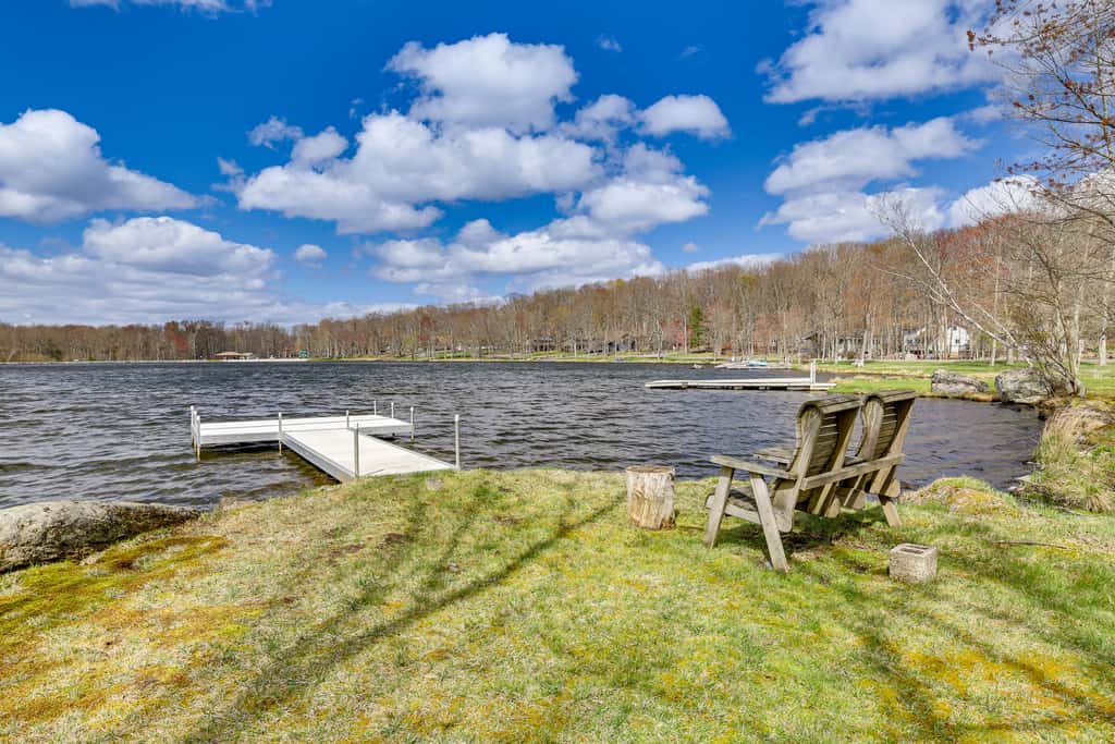 Pocono Lake Home w/ Fire Pit: Walk to Ski Hill!