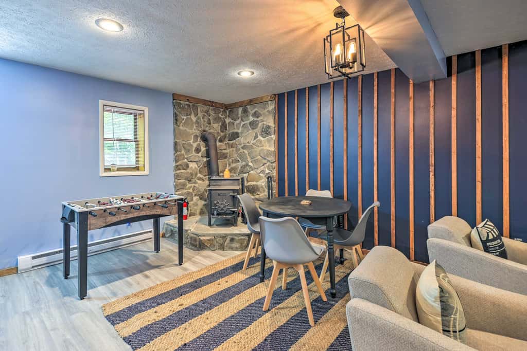 Wraparound Deck: Big Bass Lake Home in Gouldsboro