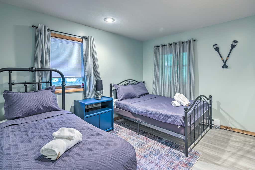 Wraparound Deck: Big Bass Lake Home in Gouldsboro