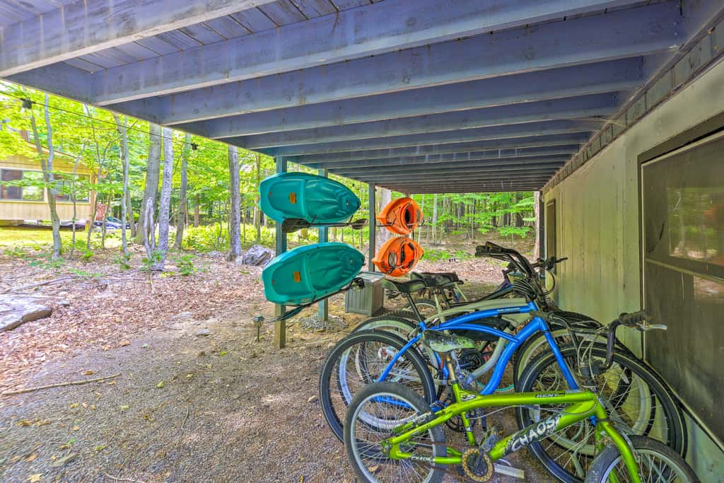 Wraparound Deck: Big Bass Lake Home in Gouldsboro