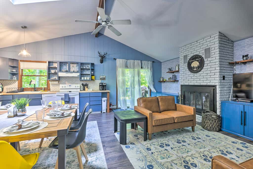 Wraparound Deck: Big Bass Lake Home in Gouldsboro